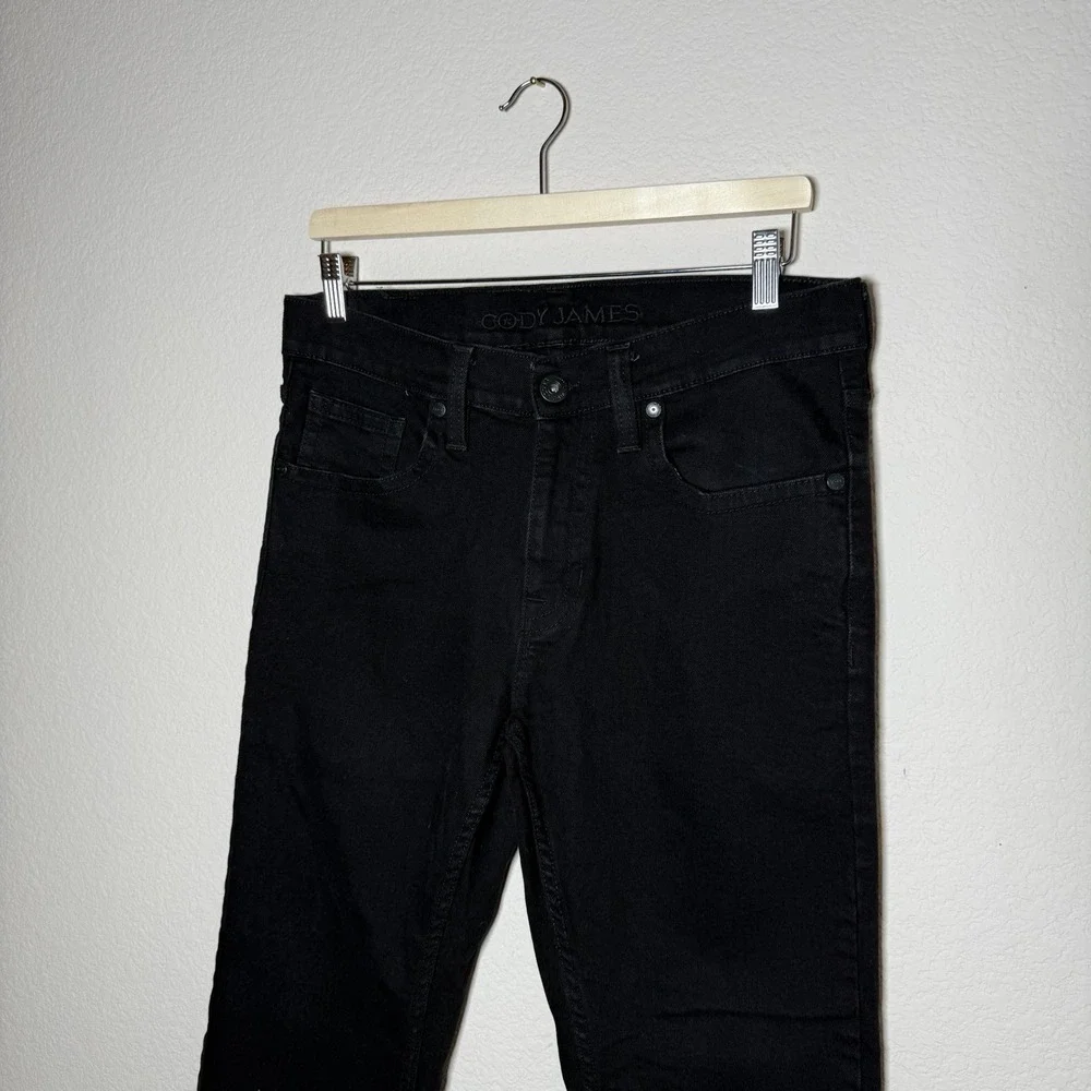 Cody James Mens Black Straight Leg Denim Jeans Size 31x32‎